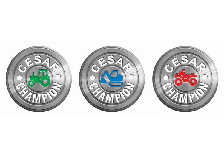 CESAR Champion pin badges that police officers can now collect