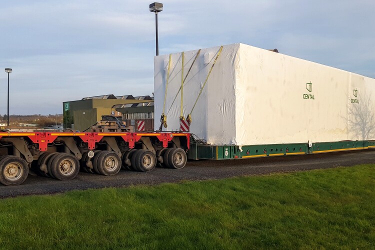 A Cental modular unit in transit from factory to site