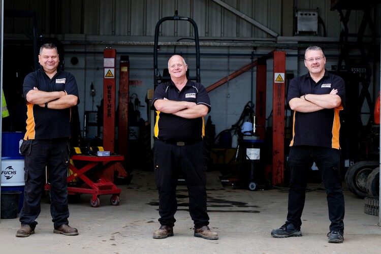 Clements directors (left to right) managing director Adrian Hutchinson, operations director Paul Dixon and chairman Jim Longstaff 