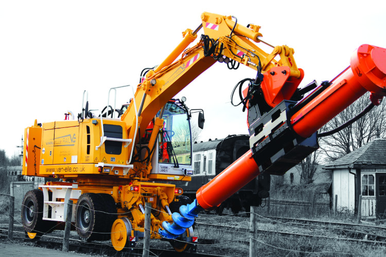 Van Elle's road-rail vehicles are all specified for piling work