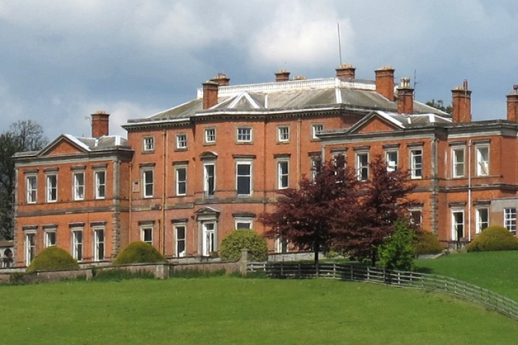 Stanford Hall and, below, with the extension to be built