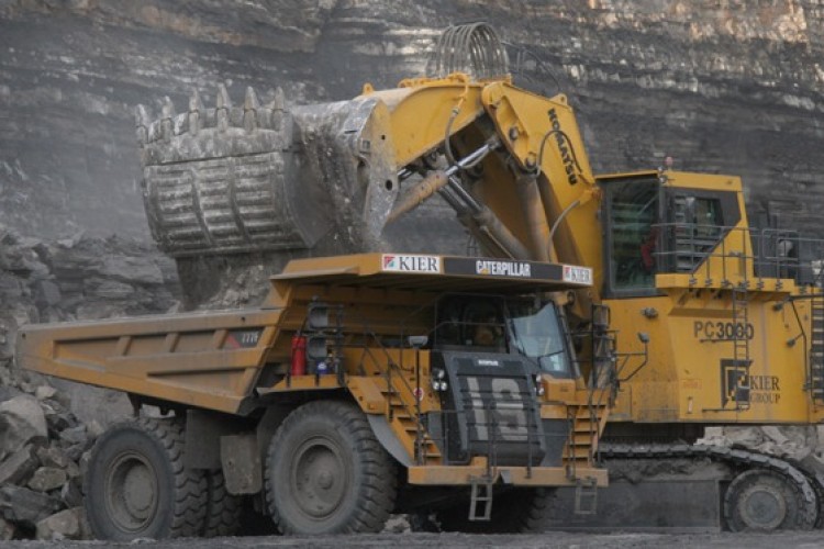 Kier heavy plant in action at Greenburn