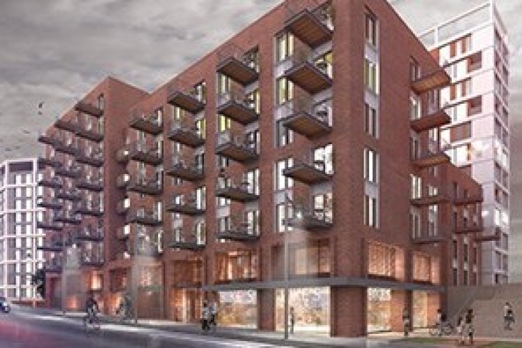 Galliford Try will build more than 1100 homes close to the Crossrail station at Custom House
