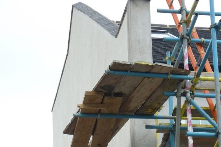 Typical of the dodgy scaffolding that HSE inspectors found