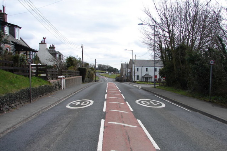 The A75 through Dunragit