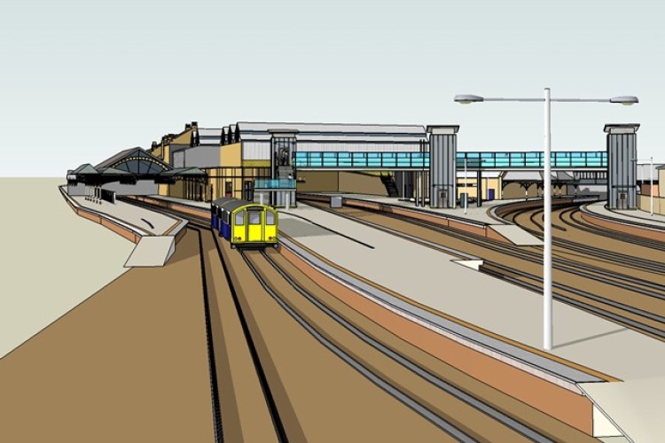 Artist's impression of Perth station