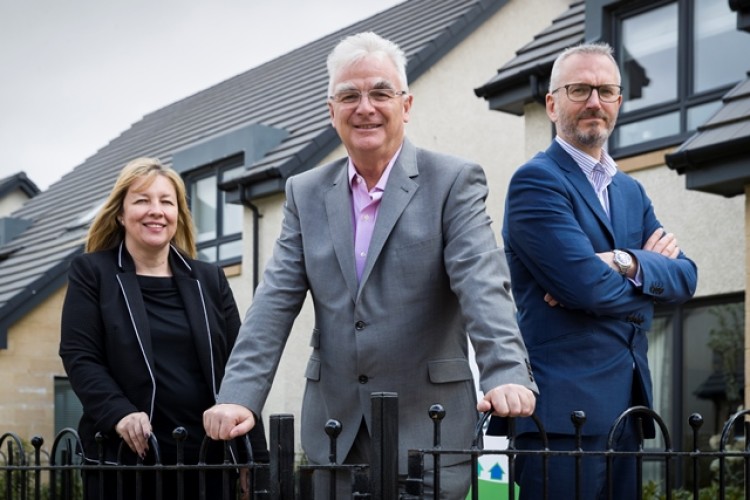 Finance director Michelle Motion, chairman Sandy Adam and chief executive Innes Smith