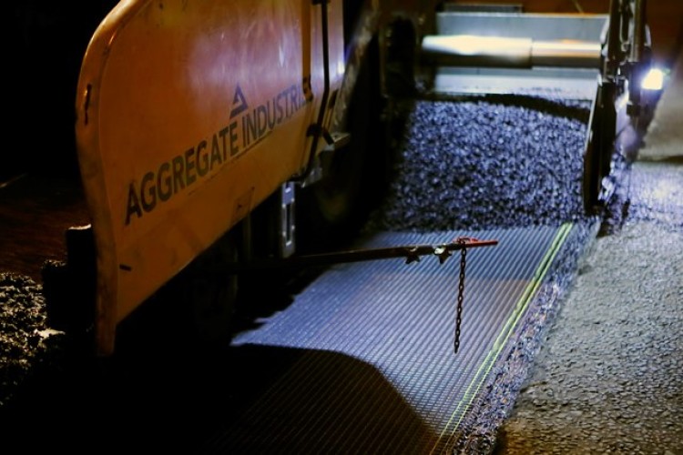 Superflex being laid on the A3