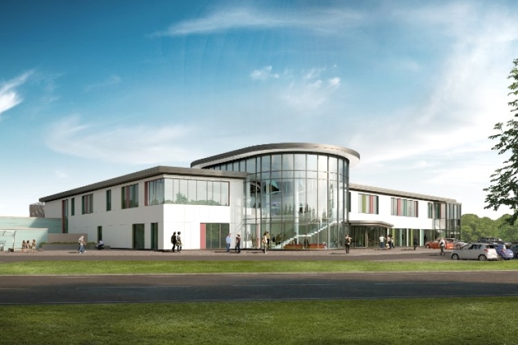 CGI of One Hatfield Hospital, designed by Manning Elliott