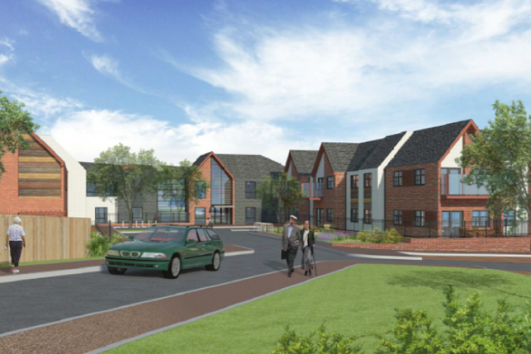 Artist&rsquo;s impression of Brendoncare&rsquo;s nursing and dementia care home in Otterbourne Hill