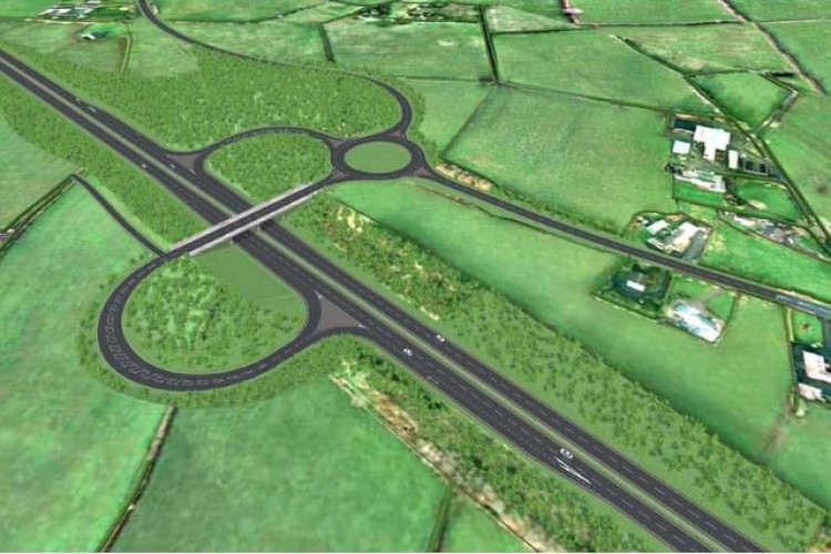 The planned Randalstown West grade separated junction (&copy;Roads Service NI)
