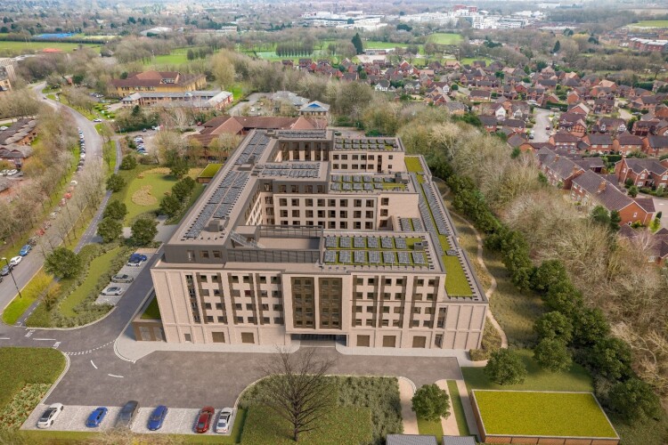 Cgi of the completed project