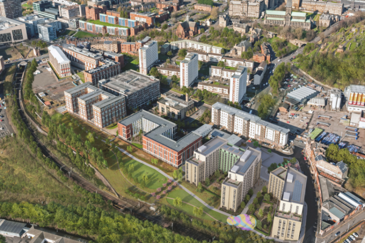 CGI of Collegelands showing the final piece of the jigsaw