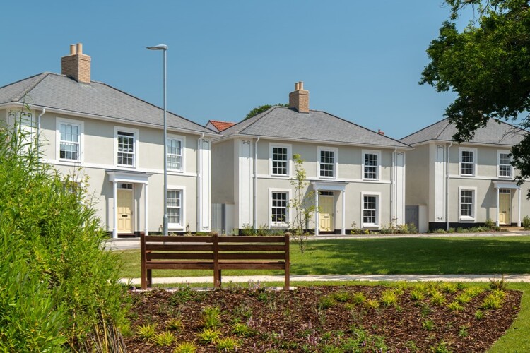 Characteristically traditional CG Fry new-builds at Jurston Fields in Wellington, Somerset