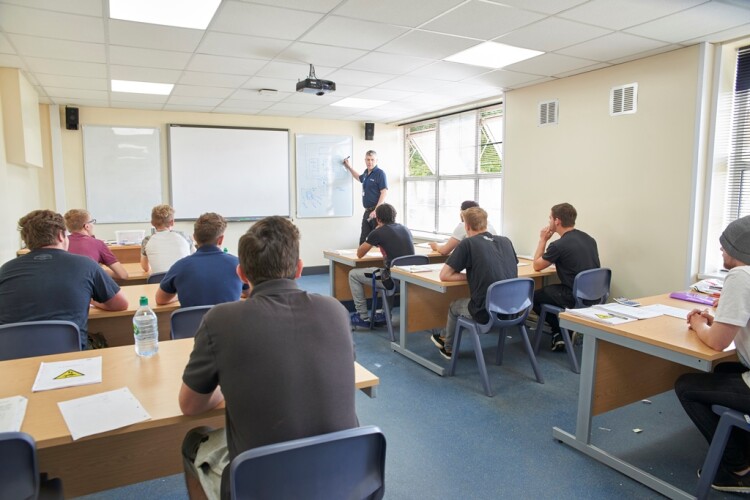 Training includes classroom work as well as on the tools