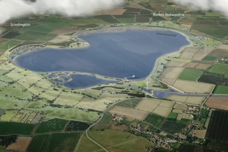 Indicative image of the proposed Lincolnshire reservoir