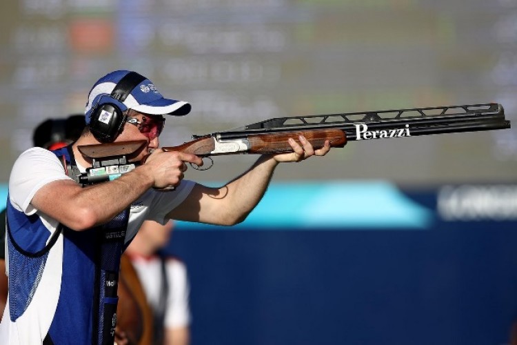 David McMath won Commonwealth gold in the double trap
