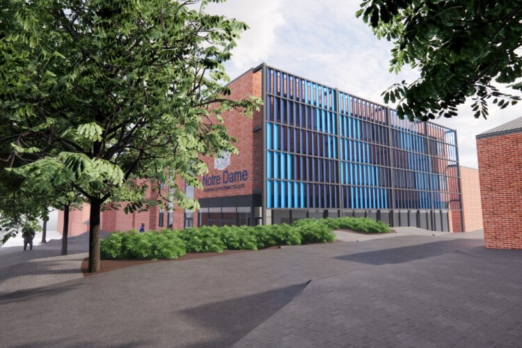 The block that Triton will build for Notre Dame Catholic Sixth Form College