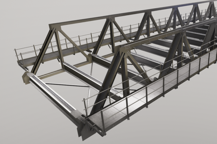 The bridges will be built using 48m-long steel trusses fabricated by Dijkstall International