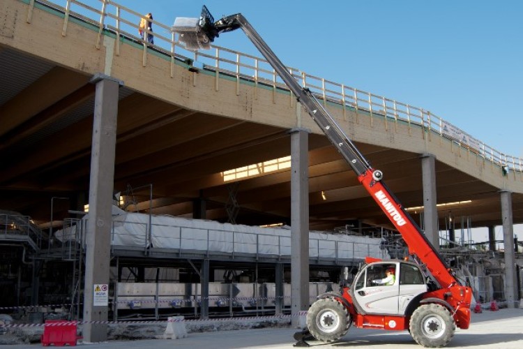 A Manitou telehandler