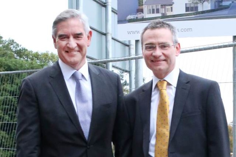 Bancon chairman Bob Hutcheson (left) and his new CEO John Irvine