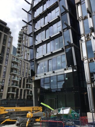 The cradle fell from level nine of the tower block