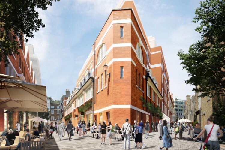 CGI of the revamped South Molton Triangle 