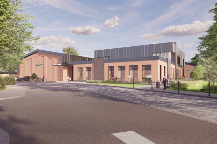 CGI of the new Clay Cross leisure centre