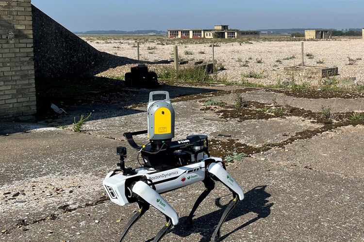 Equipped with a Trimble X7 scanner, Spot carried out a detailed survey of the derelict buildings at Orford Ness