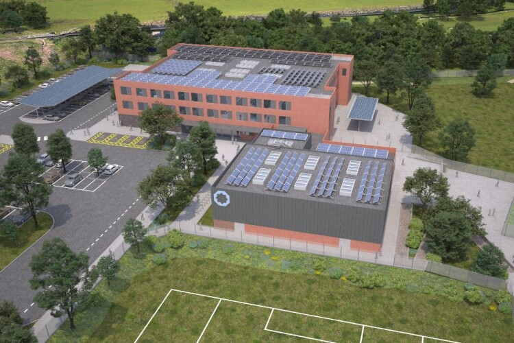 CGI of the planned Star Radcliffe Academy in Bury