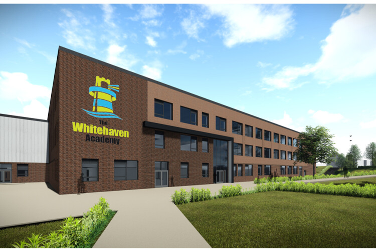 CGI of the new Whitehaven Academy building