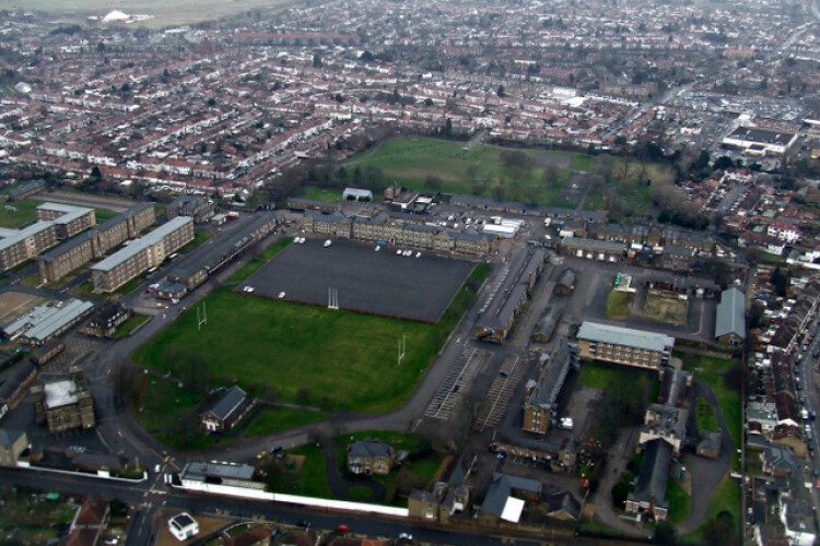 View of Cavalry Barracks in Hounslow from Thomas Nugent/Creative Commons