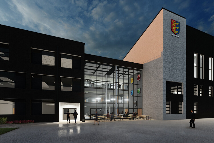 CGI of the planned new building for Dover Grammar School for Boys