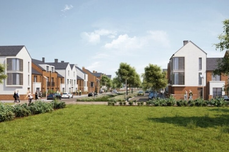 Impression of Northampton's Ransome Road development