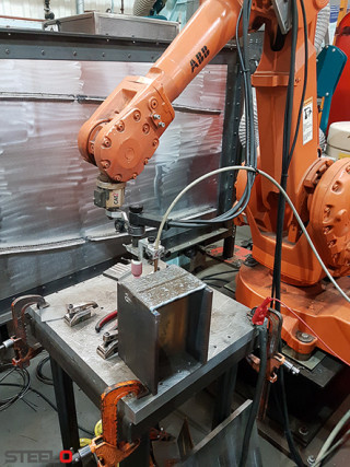 Steelo acquired robotic welding equipment last year and is now busily experimenting with it