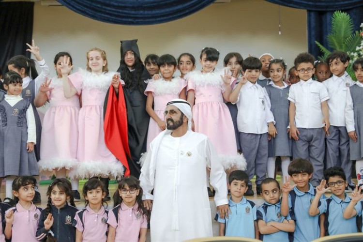 Sheikh Mohammed bin Rashid Al Maktoum announced the funding during a visit to schools in Sharjah