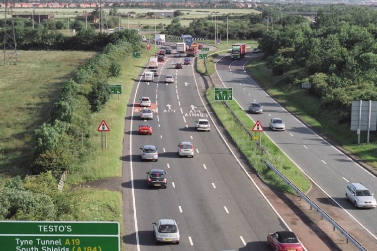 The Testo's roundabout slows down A19 traffic