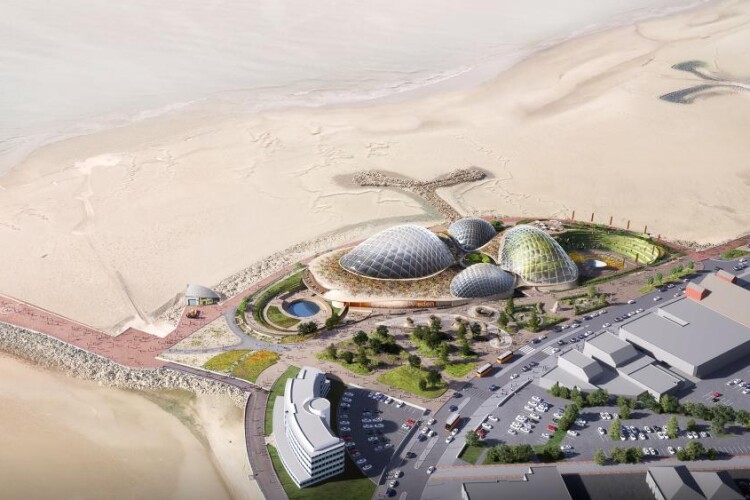 Artist's impression of Eden Project North, planned for Morecambe