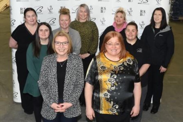 Hazel Smith, Lynsey Scott, Karen Fleming, Robyn Doyle, Karen Morton, Shona Gibbons, Shelley McGill and Lynsey Chambers at the launch of the first meeting