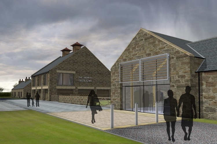 CGI of the new distillery