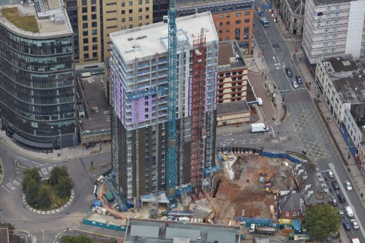 The first tower at The Bank has topped out and is set for completion in July 2018