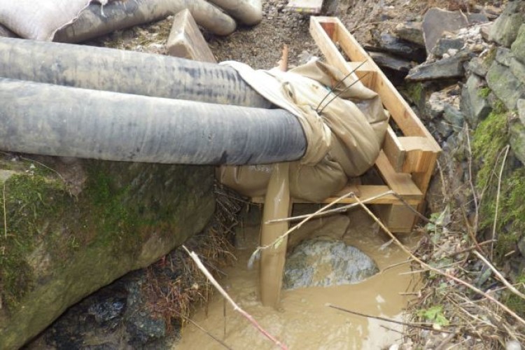 Harron Homes failed in its attempt to contain the muddy water 