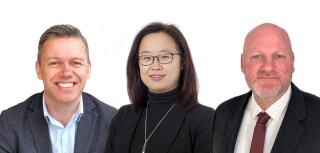 The new team - Simon Kydd, Bonnie Chu and Scott Machin 