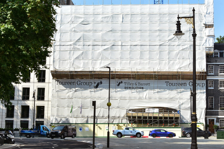 The old Berger House in Berkeley Square is being redeveloped 