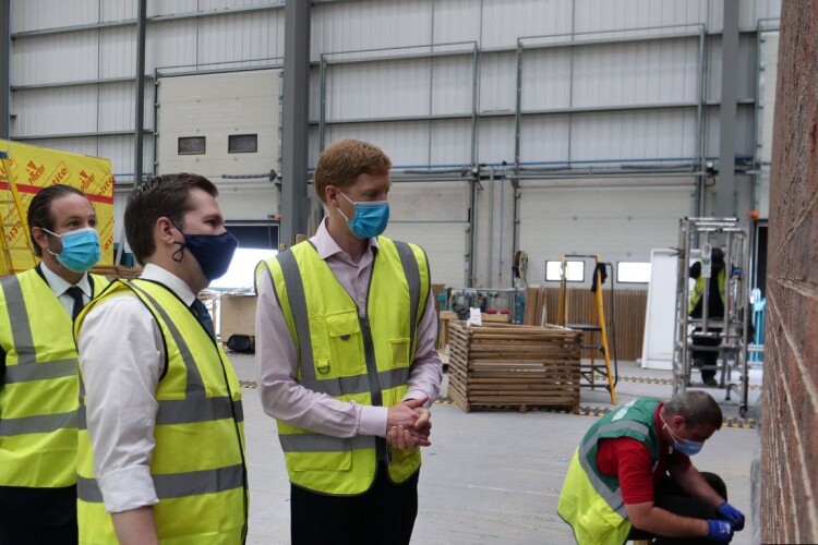 Housing secretary Robert Jenrick visited the TopHat factory in Foston last month