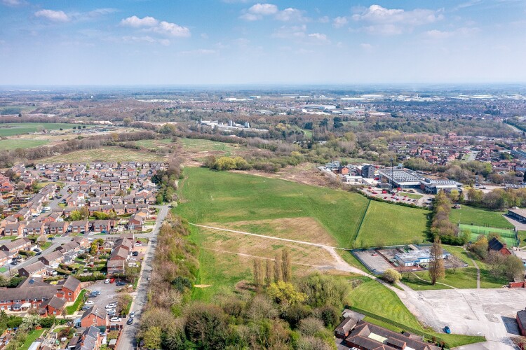 The field that is being built over