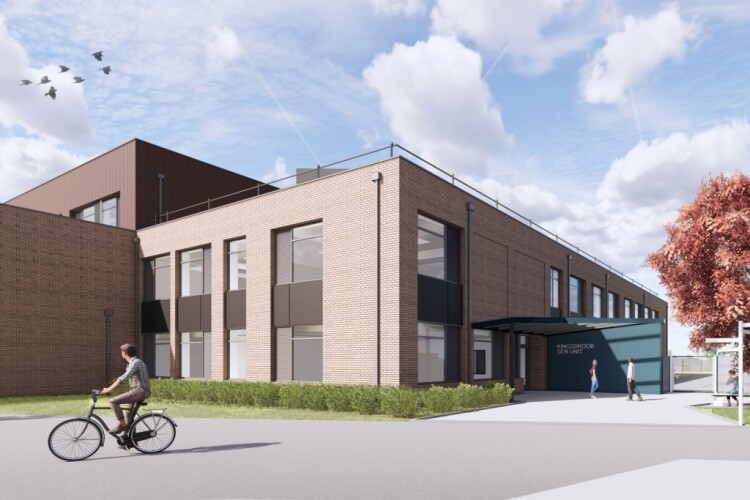 Artist's impression of Kingsbrook Secondary School