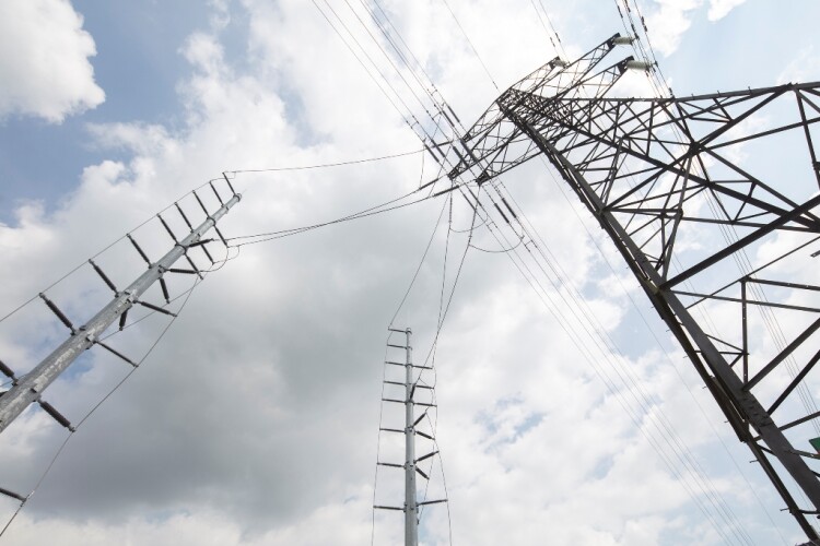 The Poc-Mast installation at the Wiltshire solar park