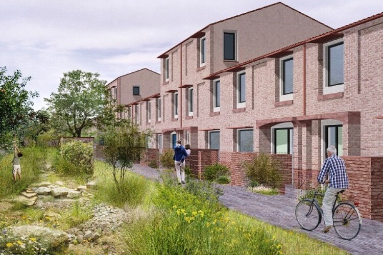 Artist's impression on the Burnholme development