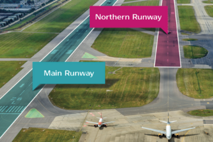 The plan is to convert the Northern Runway from standby to general use